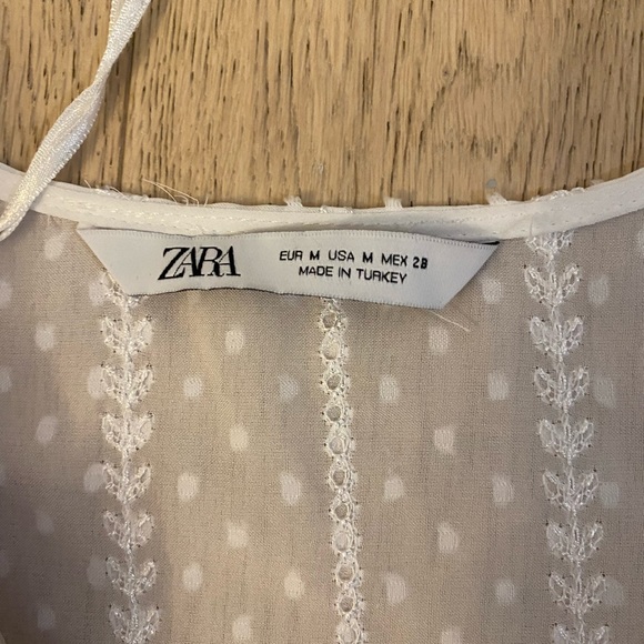 Zara Loose Shoulder Blouse, Size M - Picture 2 of 2